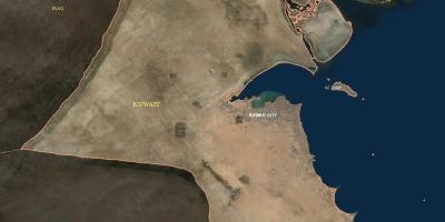 Карта Кувейт спадарожнікавае